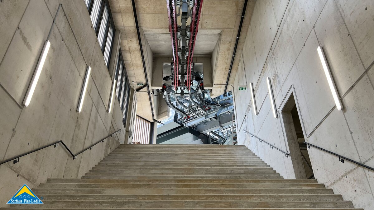 Die Zwischenstation der neuen Komperdellbahn in Serfaus Fiss Ladis in Tirol | © Seilbahn Komperdell GmbH
