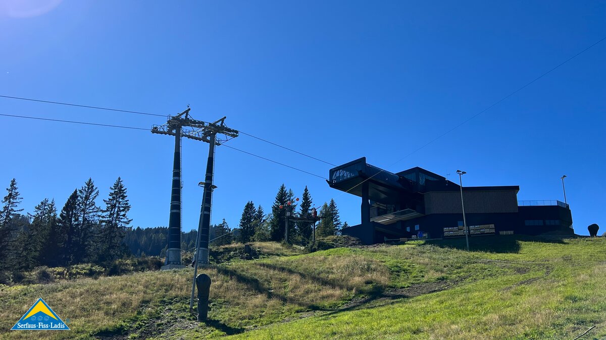 Die Zwischenstation der neuen Komperdellbahn in Serfaus-Fiss-Ladis in Tirol Österreich | © Seilbahn Komperdell GmbH
