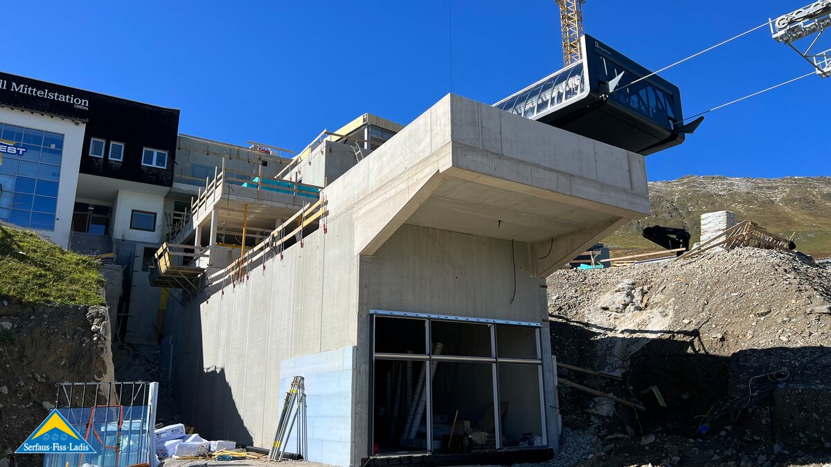 Die Bergstation der neuen Komperdellbahn in Serfaus-Fiss-Ladis in Tirol Österreich | © Seilbahn Komperdell GmbH