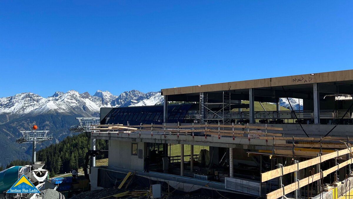 Die Bergstation der neuen Komperdellbahn in Serfaus-Fiss-Ladis in Tirol Österreich | © Seilbahn Komperdell GmbH