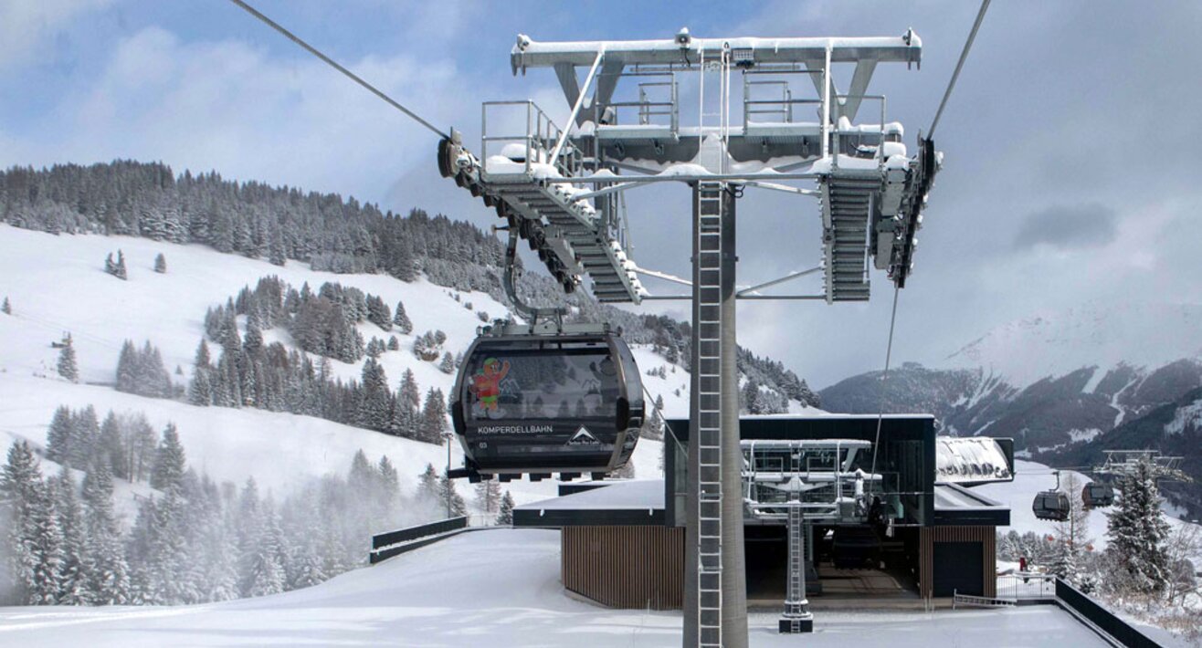Die neue Komperdellbahn in Serfaus-Fiss-Ladis Tirol startet am 8. Dezember 2023 ihren Betrieb | © Seilbahn Komperdell GmbH
