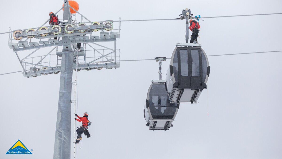 Bergeübung an der Komperdellbahn in Serfaus Tirol Österreich Fiss Ladis | © Serfaus-Fiss-Ladis Marketing GmbH | Andreas Kirschner