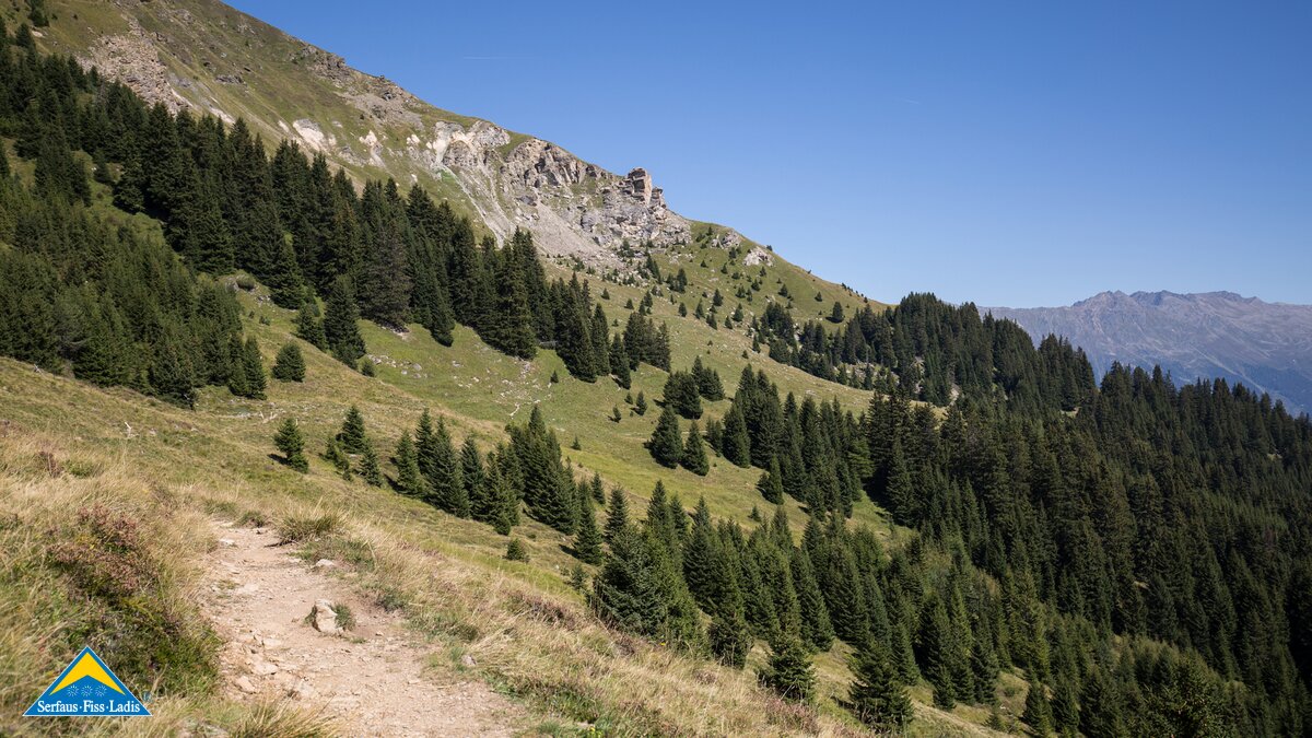 In Serfaus Fiss Ladis in Tirol genießt man beim Wandern tolle Fernsicht | © Andreas Kirschner