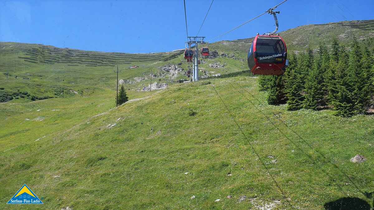 Schon bei der Auffahrt genießt man einen herrlichen Panoramablick | © Serfaus Fiss Ladis