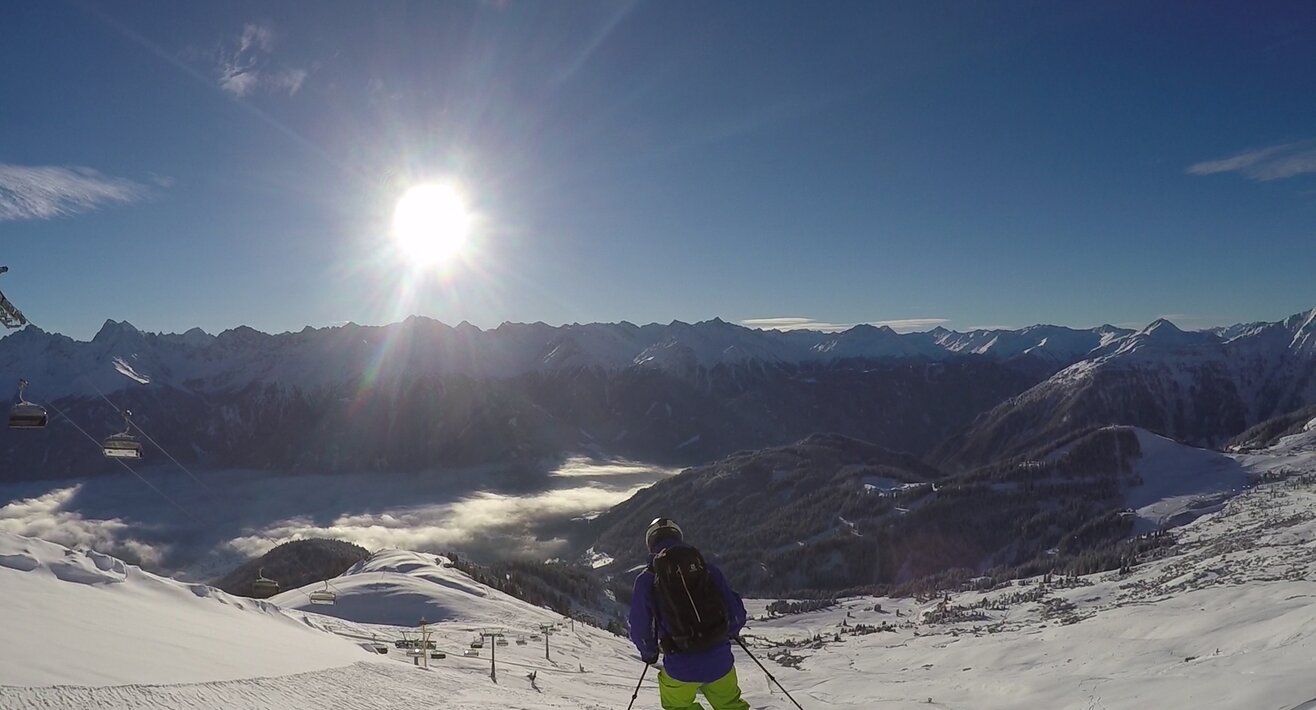 Perfektes Wetter und eine perfekt präparierte Piste für die Skifahrer in Serfaus Fiss Ladis in Tirol | © Serfaus Fiss Ladis