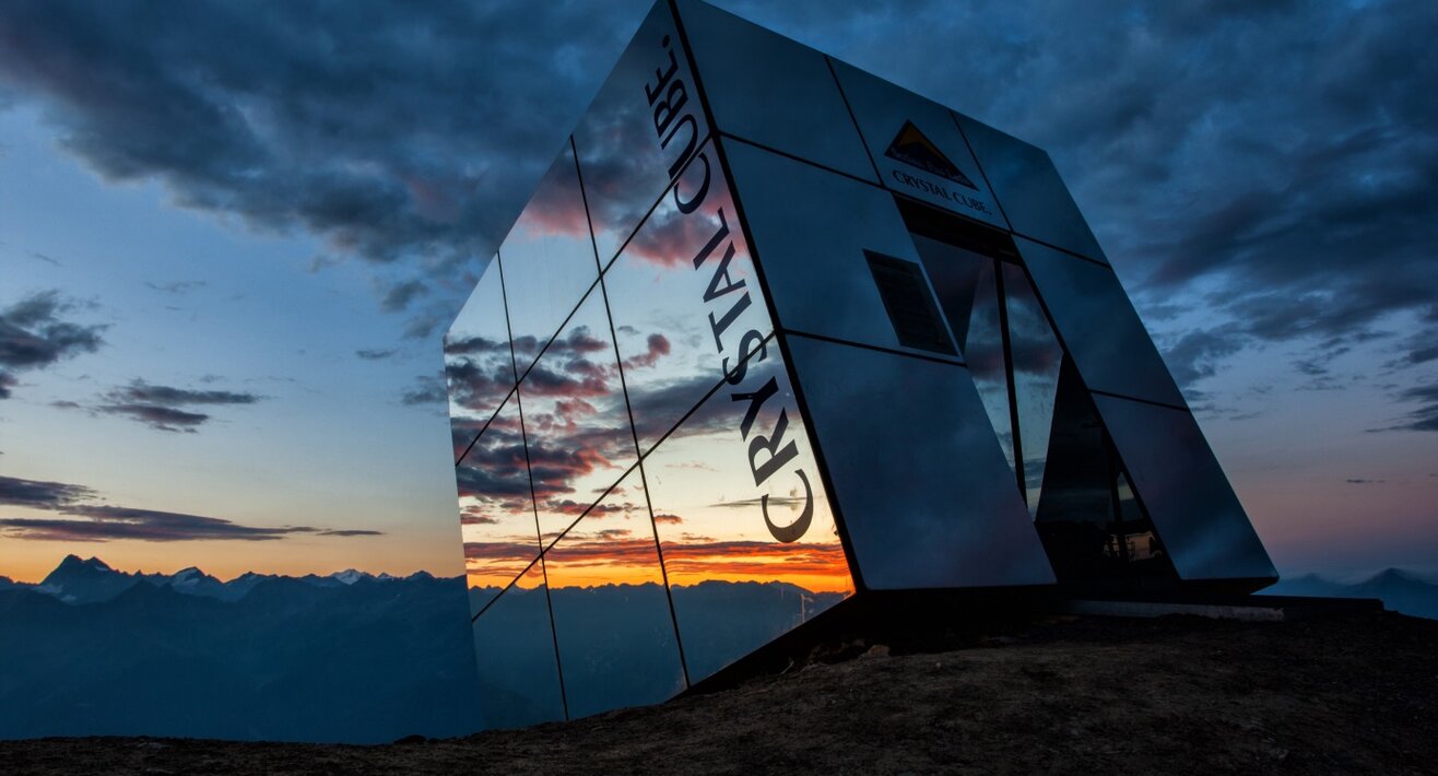 Crystal Cube in der Dämmerung in Serfaus Fiss Ladis in Tirol | © Serfaus Fiss Ladis