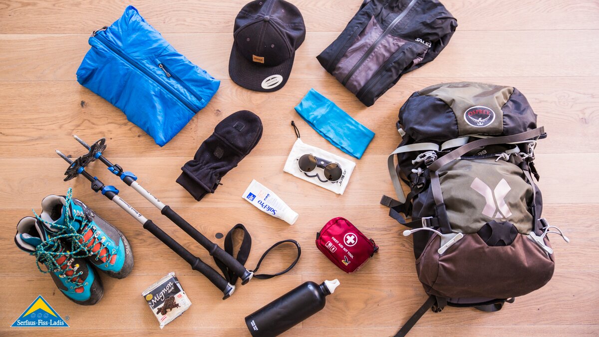 Das Equipment beim Bergsteigen in Serfaus Fiss Ladis in Tirol darf nicht vergessen werden. | © Socialweb