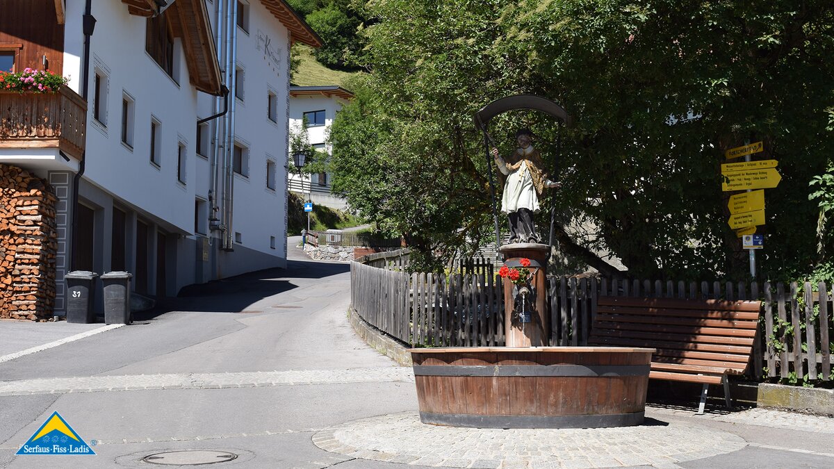 Dorfbrunnen in Ladis | © Serfaus-Fiss-Ladis/Tirol