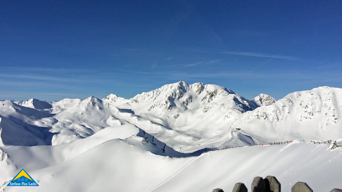 Ein fantastischer Blick ins Masnergebiet in Serfaus-Fiss-Ladis in Tirol | © Serfaus-Fiss-Ladis