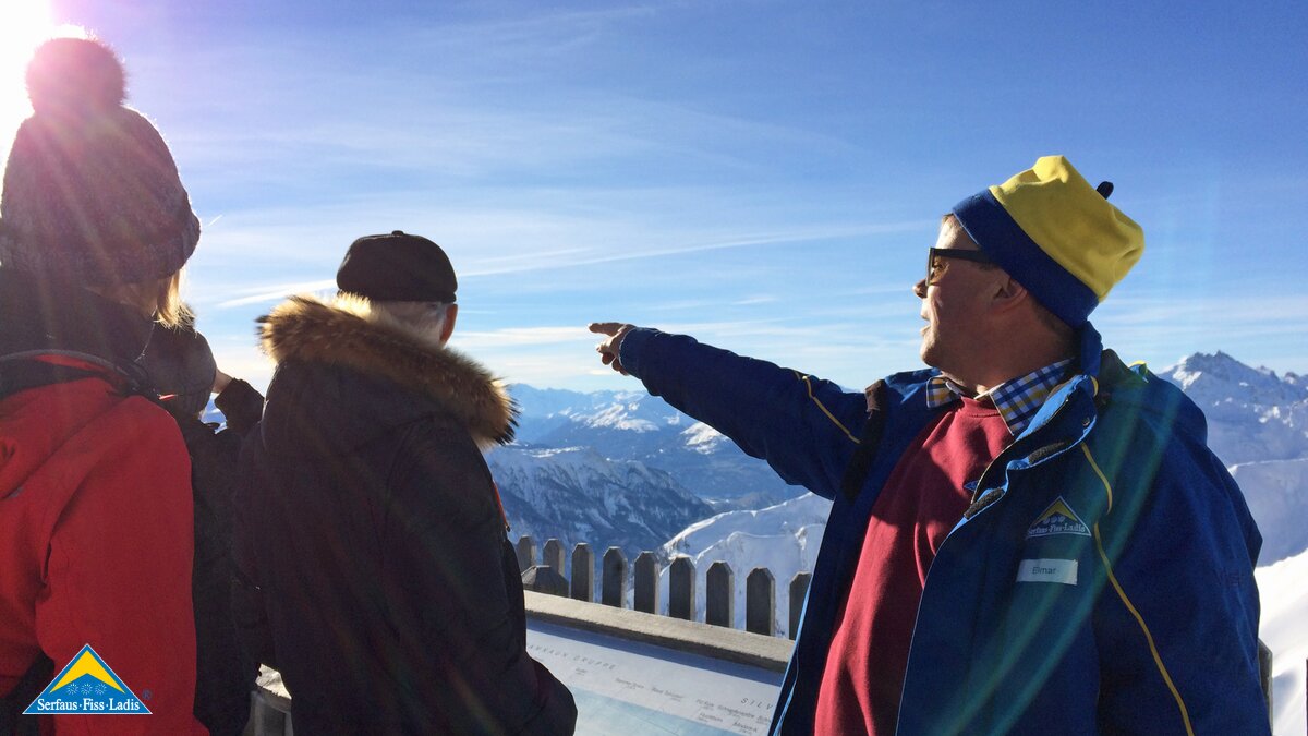 Die Erklärung der Berggipfel rund um Serfaus-Fiss-Ladis von Elmar | © Serfaus-Fiss-Ladis