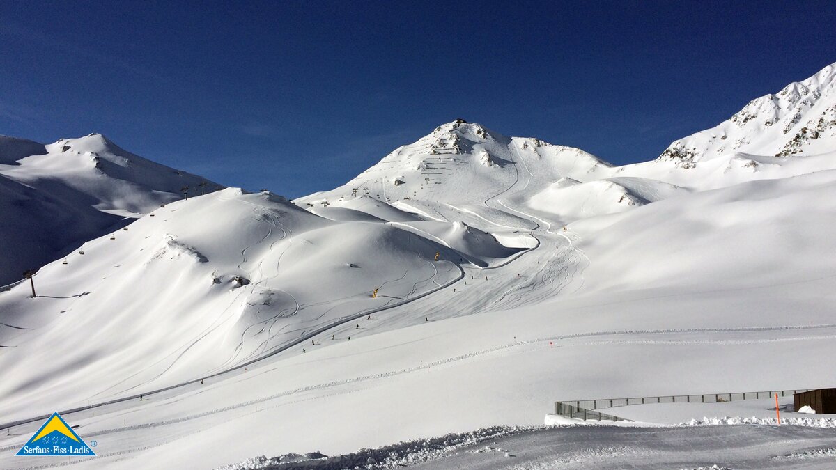 Eine tief verschneite Winterlandschaft erwartet die Gäste in Serfaus-Fiss-Ladis in Tirol | © Serfaus-Fiss-Ladis