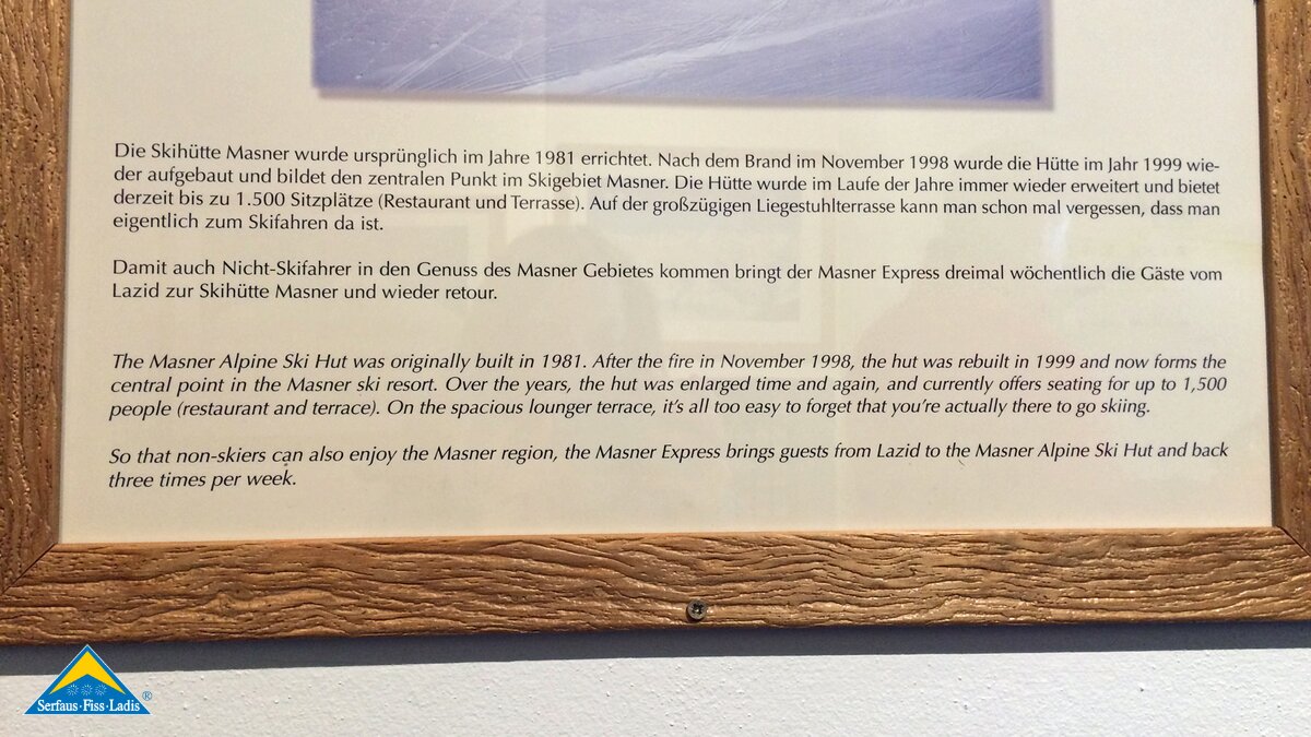 Informationen über die Skihütte Masner in Serfaus-Fiss-Ladis in Tirol | © Serfaus-Fiss-Ladis