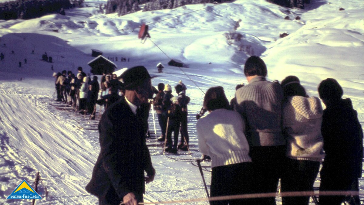 Coreslift in Fiss mit Liftwart Gottfried Lenz Geschichten von früher in Serfaus-Fiss-Ladis in Tirol | © Emmerich Lenz