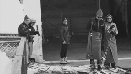 Lazidbahn alter Sessellift Sigmund Waldner Stationswächter Skigebiet Serfaus-Fiss-Ladis | © Seilbahn Komperdell GmbH