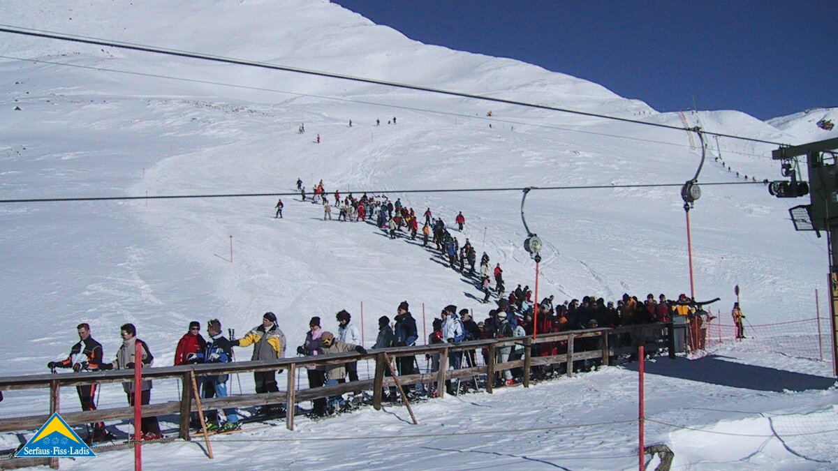 Der Arrezlift - besser gekannt als "Kurvenlift" in Serfaus-Fiss-Ladis in Tirol | © Serfaus-Fiss-Ladis