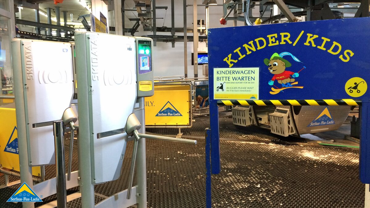 Eigener Zugang für den Kinderwagen auf Komperdell in Serfaus-Fiss-Ladis in Tirol | © Serfaus-Fiss-Ladis