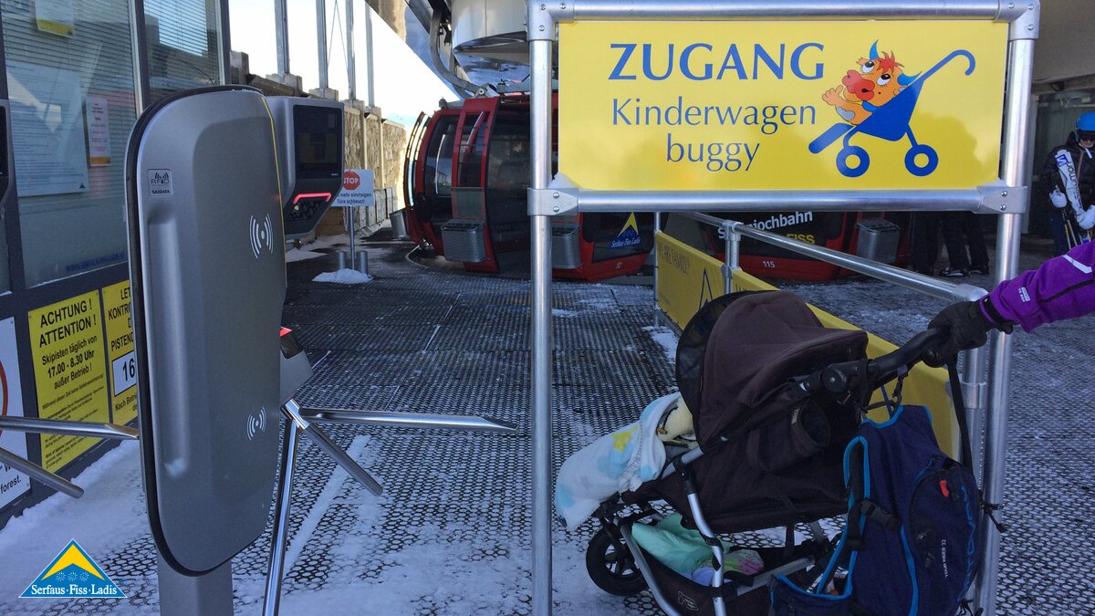 Separate Zugänge für Kinderwagen in Serfaus-Fiss-Ladis in Tirol | © Serfaus-Fiss-Ladis