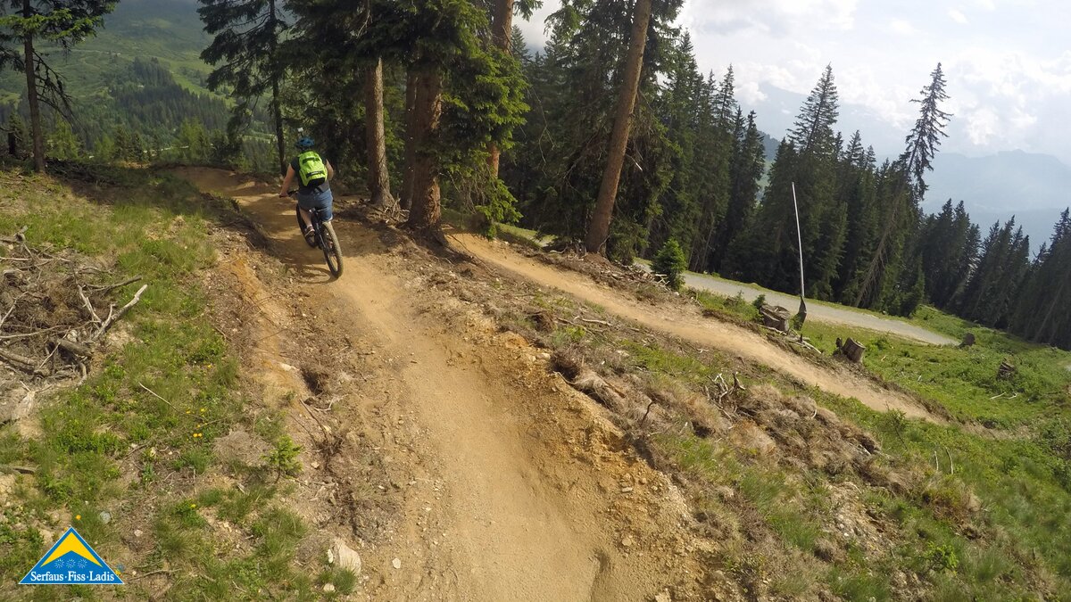 Der Alpkopftrail ist ein Singletrail in Serfaus-Fiss-Ladis in Tirol | © Serfaus-Fiss-Ladis