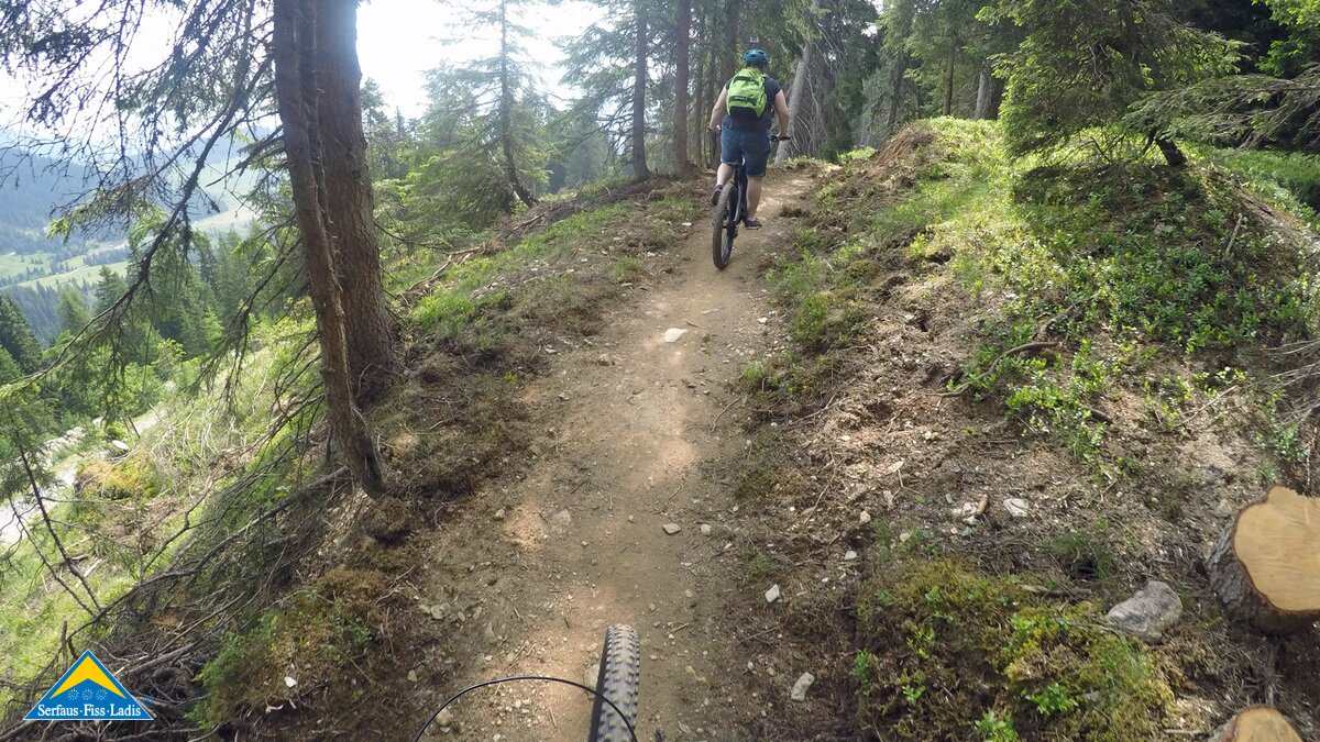 Der Alpkopftrail ist ein Singletrail in Serfaus-Fiss-Ladis in Tirol | © Serfaus-Fiss-Ladis