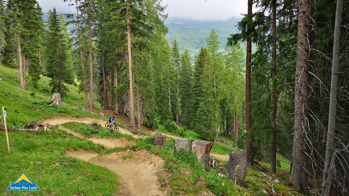 Der Högtrail ist ein Singletrail in Serfaus-Fiss-Ladis in Tirol | © Serfaus-Fiss-Ladis