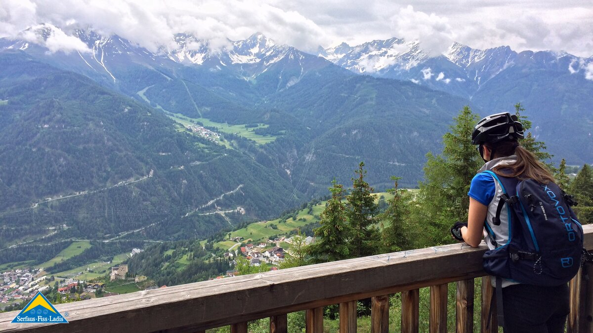 Die Gample Tour ist eine Biketour in Serfaus-Fiss-Ladis in Tirol für die ganze Familie | © Serfaus-Fiss-Ladis