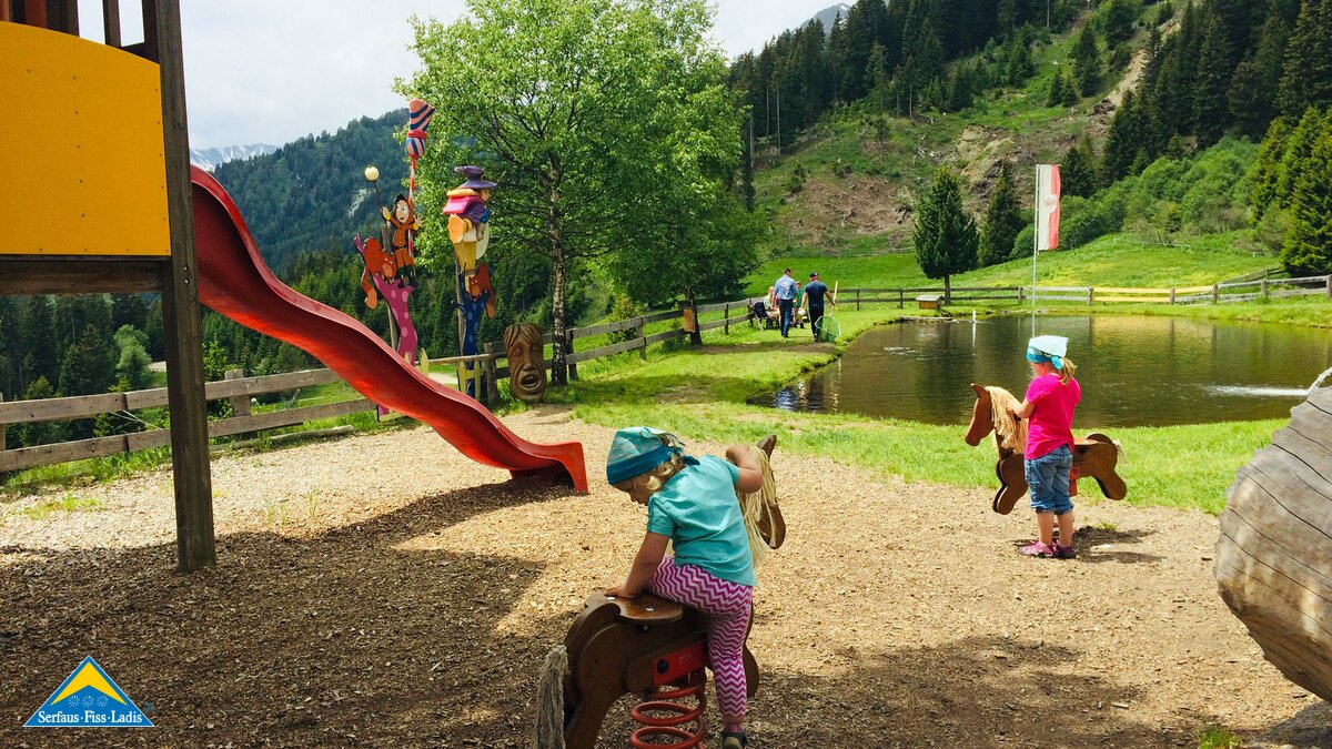 Toller Spielplatz bei der Kuh Alm in Fiss in Tirol | © Serfaus-Fiss-Ladis