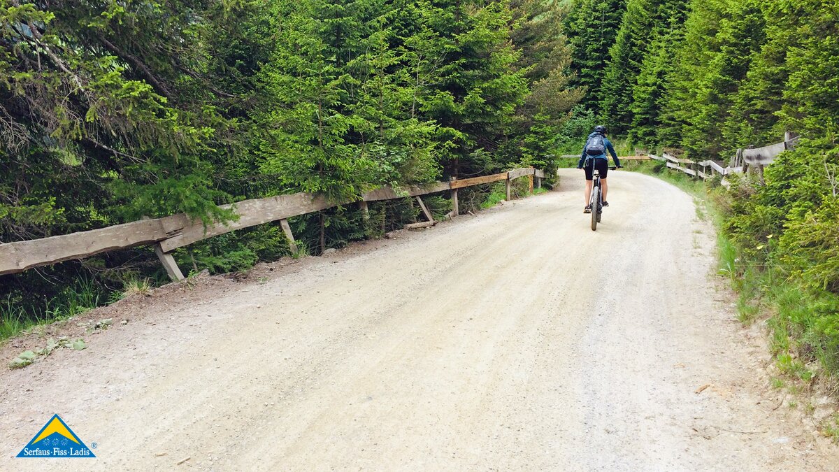 Die Gample Tour ist eine Biketour in Serfaus-Fiss-Ladis in Tirol für die ganze Familie | © Serfaus-Fiss-Ladis