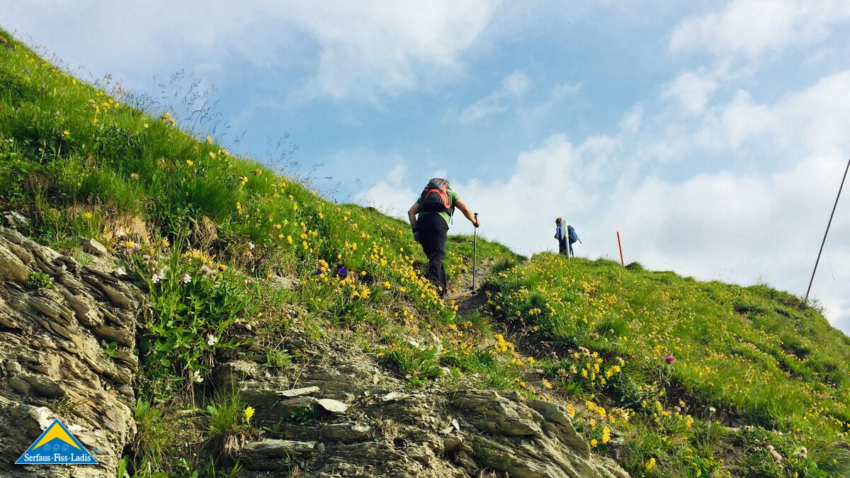 Der Murmeltiersteig ist ein Wandersteig in Serfaus Fiss Ladis in Tirol | © Serfaus-Fiss-Ladis