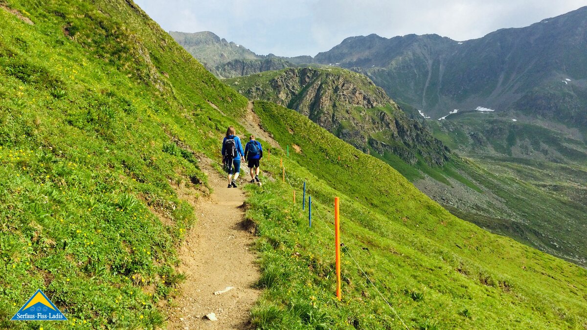 Der Murmeltiersteig ist ein Wandersteig in Serfaus Fiss Ladis in Tirol | © Serfaus-Fiss-Ladis