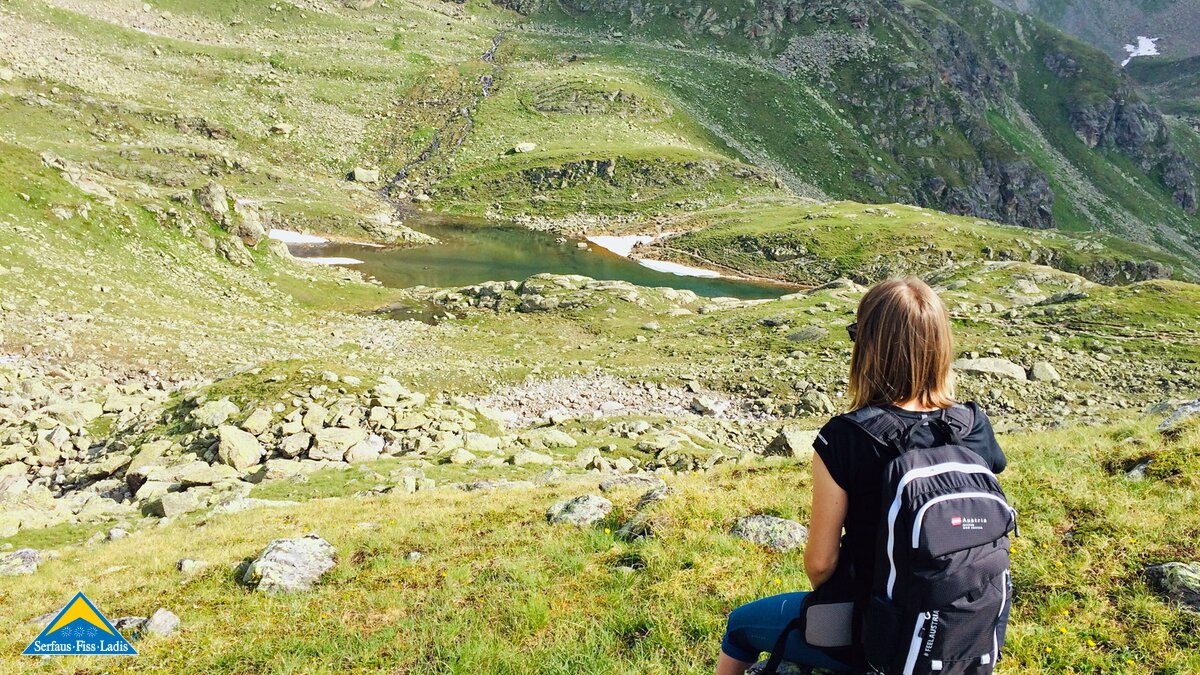 Wanderung zum hochalpinen Furglersee in Serfaus Fiss Ladis in Tirol in Österreich | © Serfaus-Fiss-Ladis