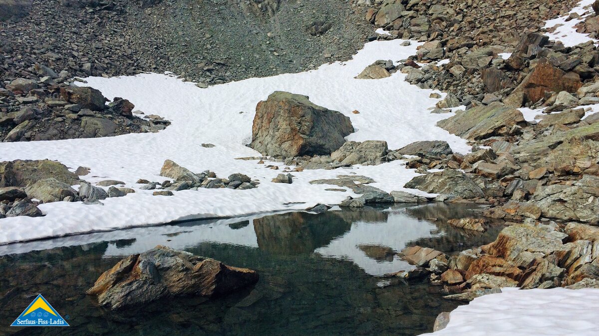Die Oberen Glockhäuser liegen entlang des Murmeltiersteigs. Der Murmeltiersteig ist ein Wandersteig in Serfaus-Fiss-Ladis in Tirol | © Serfaus-Fiss-Ladis