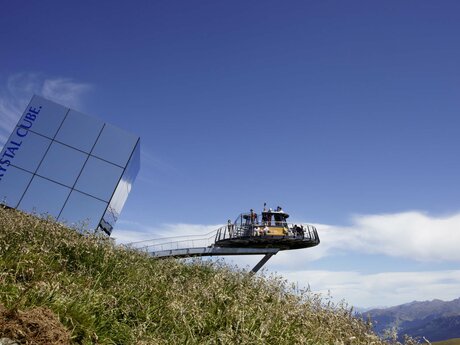 Von der Aussichtsplattform Z1 hat man eine freie Sicht auf die höchsten Berge rund um Serfaus-Fiss-Ladis in Tirol | © Serfaus-Fiss-Ladis Marketing GmbH