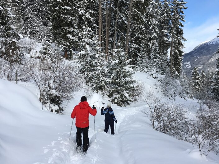 Schneeschuhwandern in Serfaus-Fiss-Ladis Tirol Österreich Wintersport Schneeschuhe | © Serfaus-Fiss-Ladis Marketing GmbH