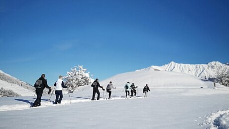 Schneeschuhwandern in Serfaus-Fiss-Ladis Tirol Österreich Familie | © Serfaus-Fiss-Ladis Marketing GmbH
