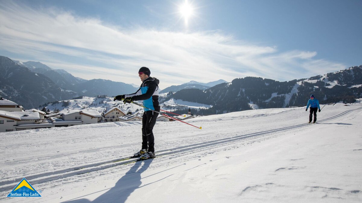 Langlaufen im Wintersportort Serfaus-Fiss-Ladis in Tirol | © Serfaus-Fiss-Ladis Marketing GmbH I Andreas Kirschner