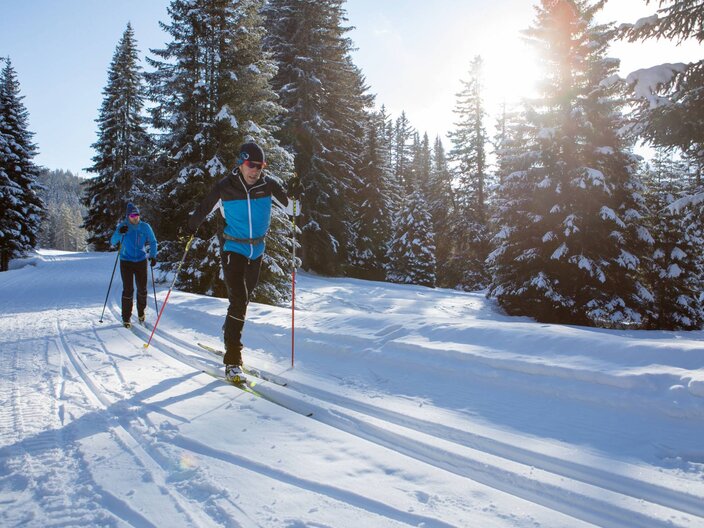 Langlaufen im Wintersportort Serfaus-Fiss-Ladis in Tirol | © Serfaus-Fiss-Ladis Marketing GmbH I Andreas Kirschner