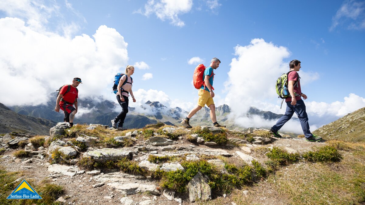 Gruppenwanderungen in der Familienregion Serfaus-Fiss-Ladis in Tirol Wanderführer buchen | © Serfaus-Fiss-Ladis Marketing GmbH | Andreas Kirschner
