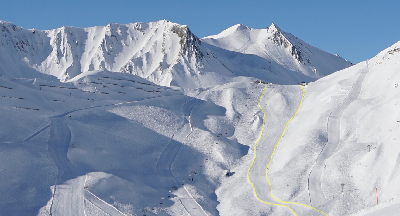 Scheidabfahrt Piste in Serfaus-Fiss-Ladis in Tirol Vorstellung im Blog mit 360-Grad-Video | © Serfaus-Fiss-Ladis Marketing GmbH | Andreas Kirschner