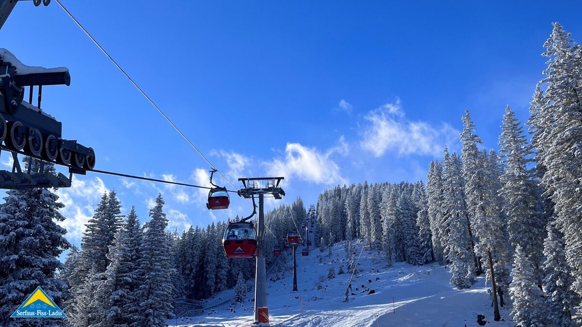 Rote Gondel Alpkopfbahn in Serfaus | © Serfaus-Fiss-Ladis Marketing GmbH