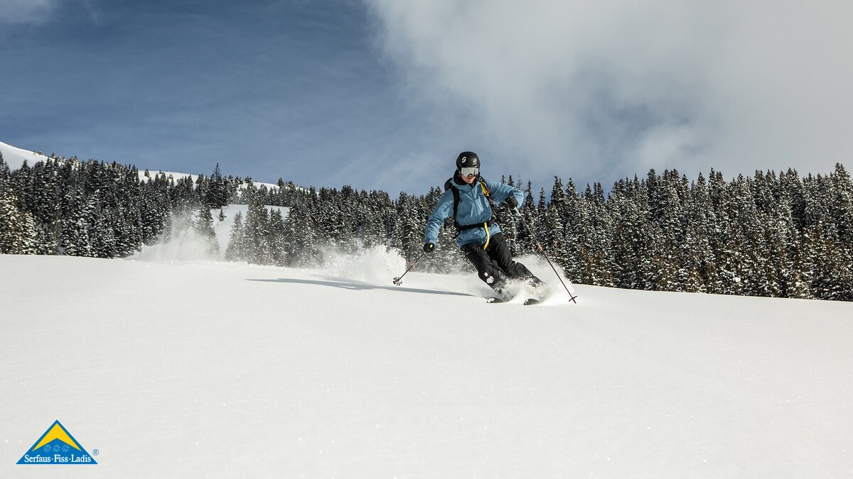 Skifahren in unberührter Natur und unberührte Hänge - das bietet eine Skitour in Serfaus-Fiss-Ladis | © Serfaus-Fiss-Ladis Marketing GmbH | Rene Raggl