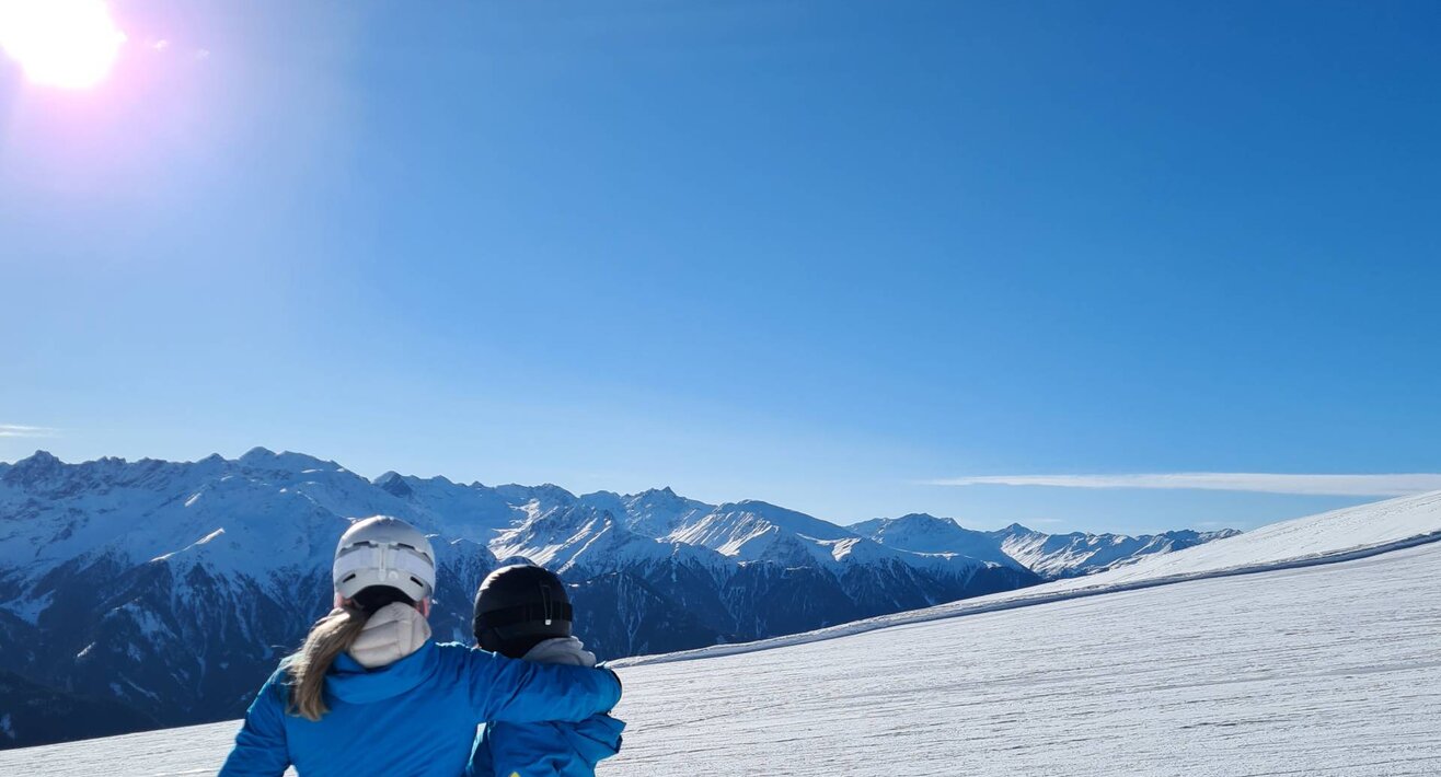 Ein wunderschöner Ausblick während der Frommesabfahrt. | © Serfaus-Fiss-Ladis Marketing GmbH