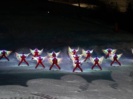 Die diesjährige Abendshow Nightflow in Fiss  steht unter dem Motto "Rock - the Snow". | © Serfaus-Fiss-Ladis Marketing GmbH