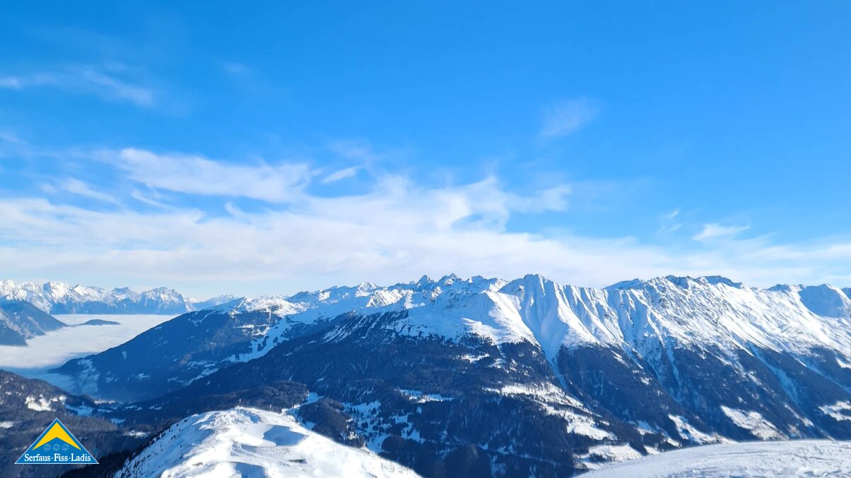 Wer die Frommesabfahrt in Serfaus-Fiss-Ladis fährt wird mit diesem Ausblick belohnt. | © Serfaus-Fiss-Ladis Marketing GmbH