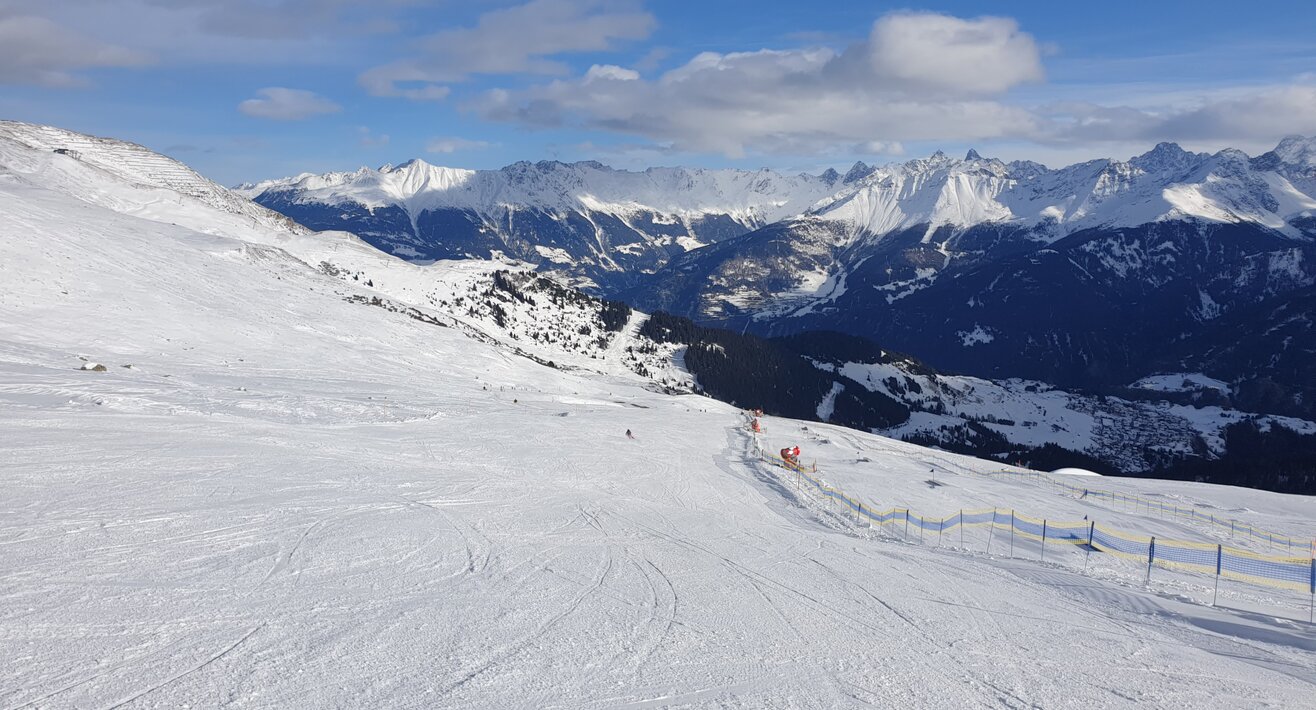 Die Zanbodenabfahrt in Serfaus ist die Piste des Monats März im Blog Serfaus-Fiss-Ladis in Tirol | © Serfaus-Fiss-Ladis Marketing GmbH