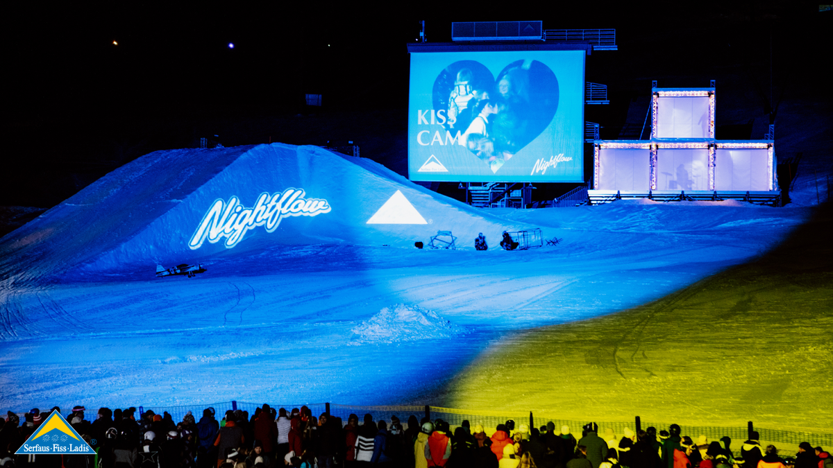 Beim Nightflow in Fiss gibt es zu Beginn die KissCam.  | © Serfaus-Fiss-Ladis Marketing GmbH | Rene Raggl