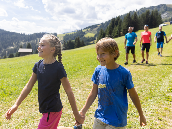 In Serfaus-Fiss-Ladis steht der Spaß für Familien beim Wandern im Vordergrund | © Serfaus-Fiss-Ladis Marketing GmbH | Daniel Zangerl