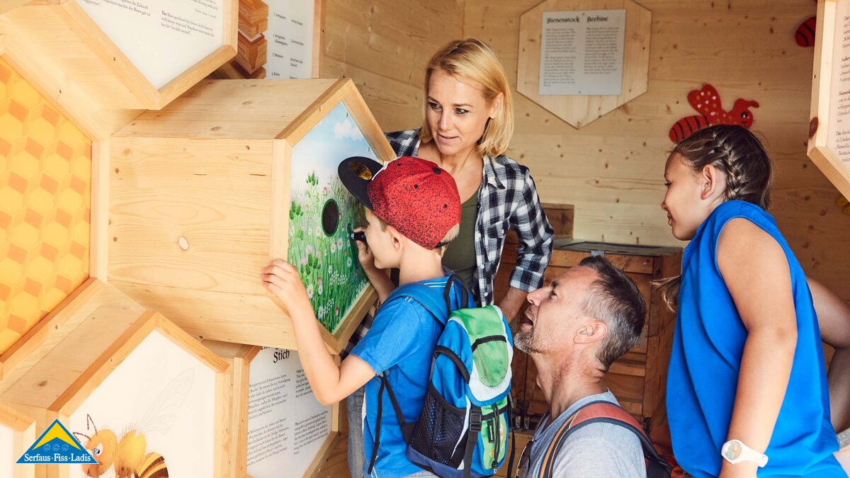 Das Bienenhaus am Högsee in Serfaus-Fiss-Ladis bietet Spannung und Erlebnis für Groß und Klein | © Serfaus-Fiss-Ladis Marketing GmbH | Christian Waldegger
