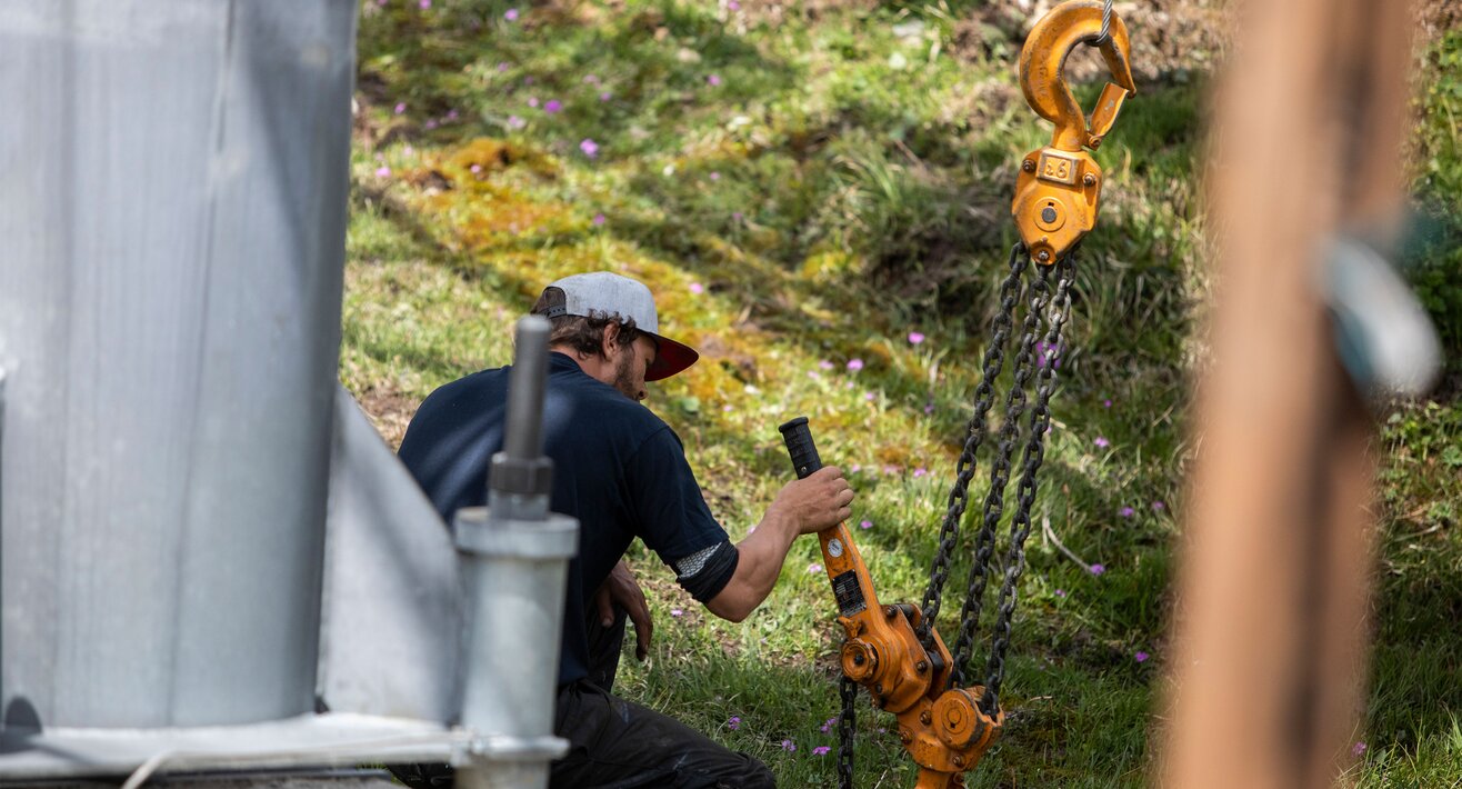 Kontrolle von den Seilbahnstützen in Serfaus-Fiss-Ladis in Tirol | © Serfaus-Fiss-Ladis Marketing GmbH | Andreas Kirschner