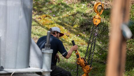 Kontrolle von den Seilbahnstützen in Serfaus-Fiss-Ladis in Tirol | © Serfaus-Fiss-Ladis Marketing GmbH | Andreas Kirschner