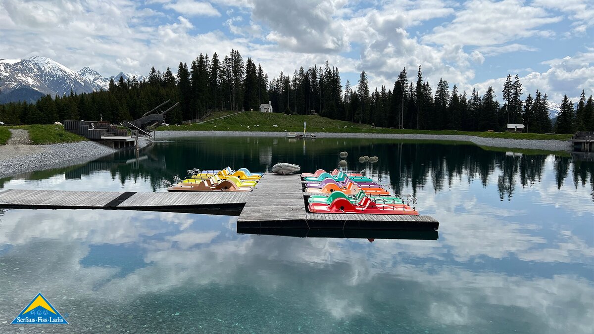 Tretboote am Högsee in Serfaus-Fiss-Ladis in Tirol | © Serfaus-Fiss-Ladis Marketing GmbH